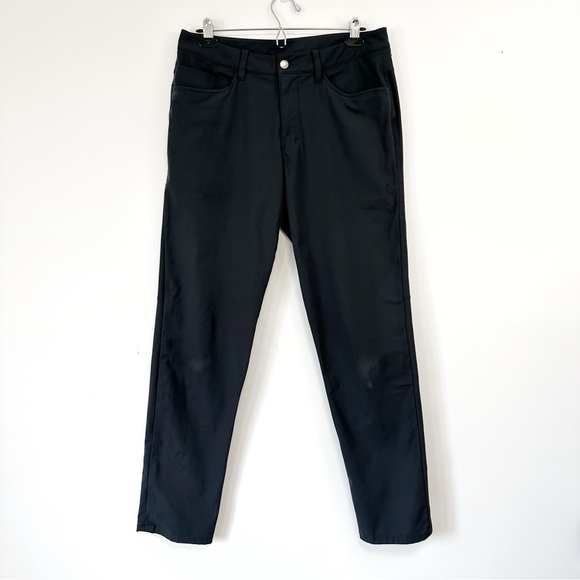 Lululemon Men ABC Slim-Fit 5 Pocket Pant - Dark Gray - Picture 5 of 14